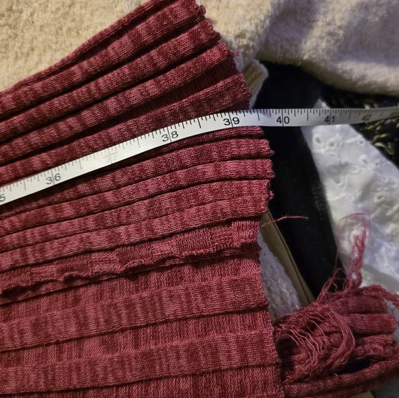 Paloma Wool Mayo Knit Cardigan Fuschia Button Down Dress Cover Up  XS FLAWED - Picture 10 of 10